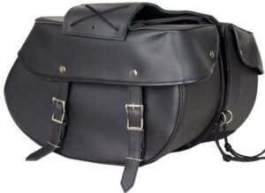 Saddlebags - PVC - Universal Fit - Motorcycle Luggage - SD4003-PV-DL