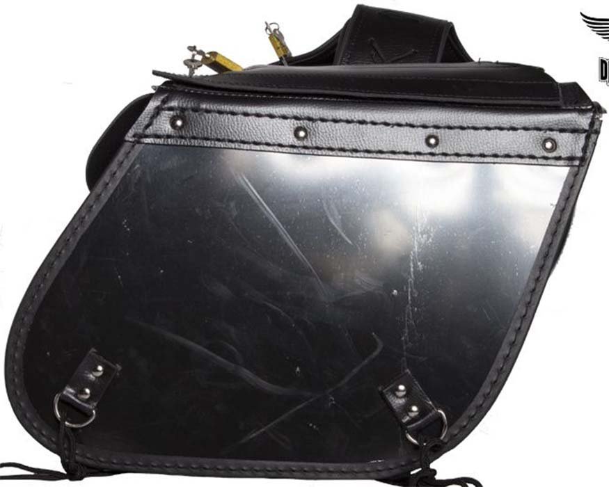 Saddlebags - Reflective Trim - Slanted - Motorcycle Luggage - SD4039-PV-DL - Image 7