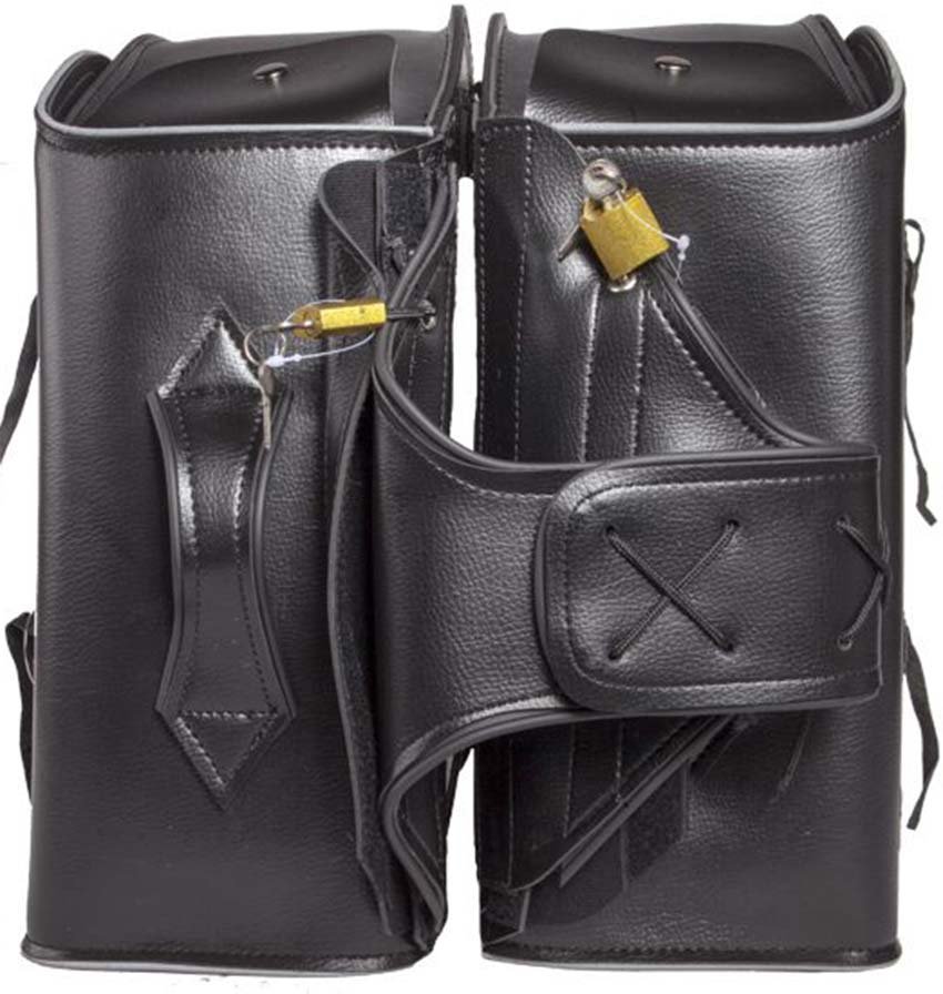 Saddlebags - Reflective Trim - Slanted - Motorcycle Luggage - SD4039-PV-DL - Image 10