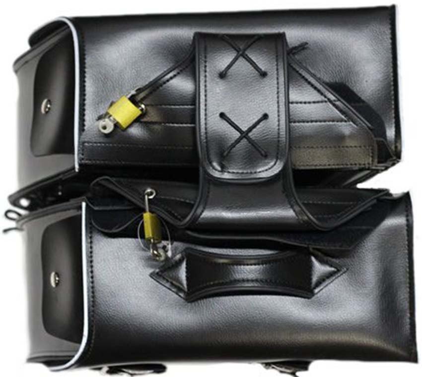 Saddlebags - Reflective Trim - Slanted - Motorcycle Luggage - SD4039-PV-DL - Image 9