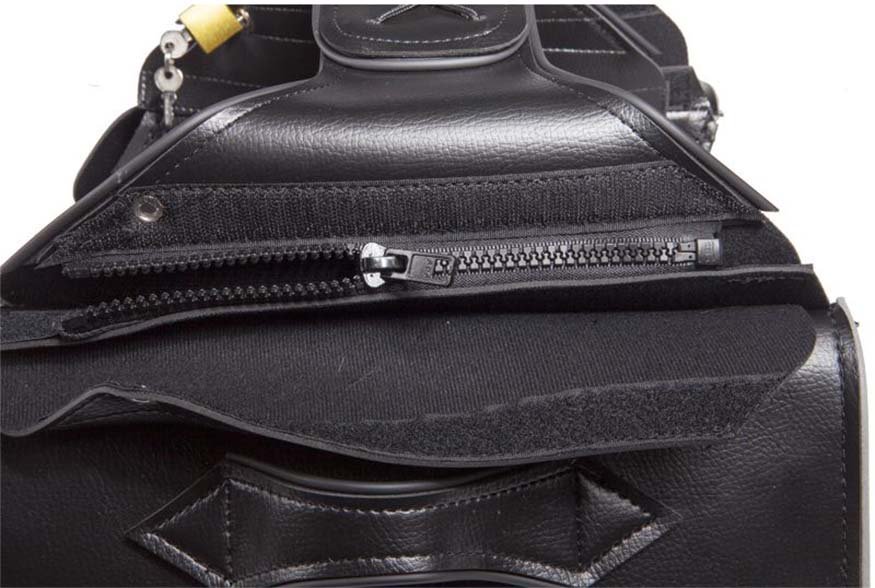 Saddlebags - Reflective Trim - Slanted - Motorcycle Luggage - SD4039-PV-DL - Image 11