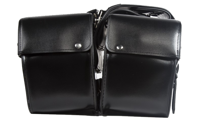 Saddlebags - PVC - Black - Motorcycle Storage - SD4079-PV-DL - Image 2