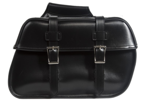 Saddlebags - PVC - Black - Motorcycle Storage - SD4079-PV-DL