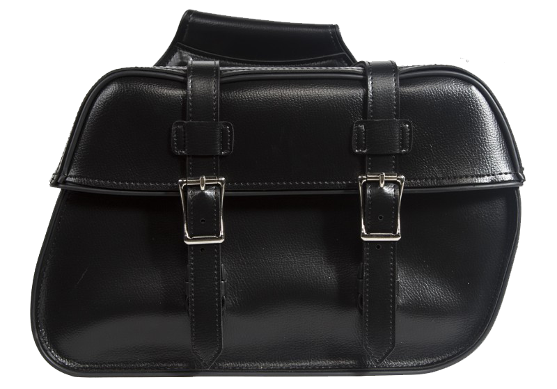 Saddlebags - PVC - Black - Motorcycle Storage - SD4079-PV-DL
