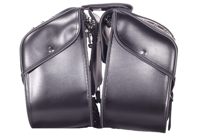 Saddlebags - PVC - Studs - Motorcycle Luggage - SD4080-PV-DL - Image 2