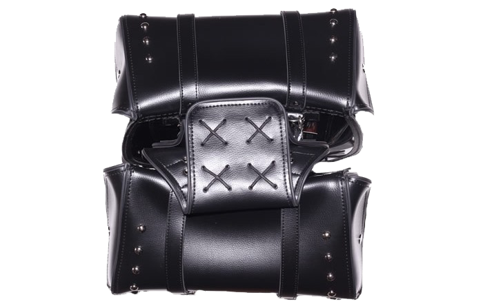 Saddlebags - PVC - Studs - Motorcycle Luggage - SD4080-PV-DL - Image 3