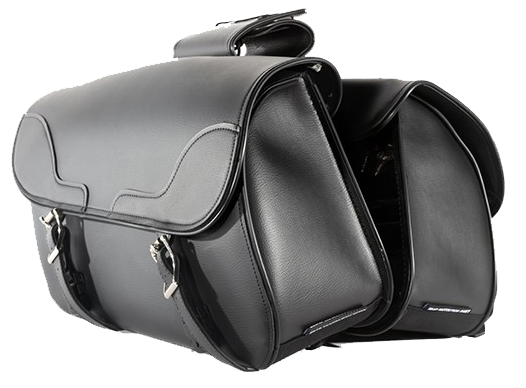 Saddlebags - PVC - Slanted - Motorcycle Luggage - SD4089-NS-PV-DL
