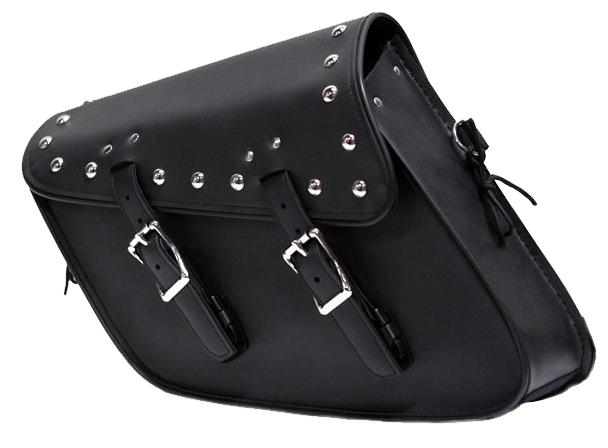 Swing Arm Bag - PVC - Right - Studs - Motorcycle Storage - SD4093-STUD-SOLO-DL