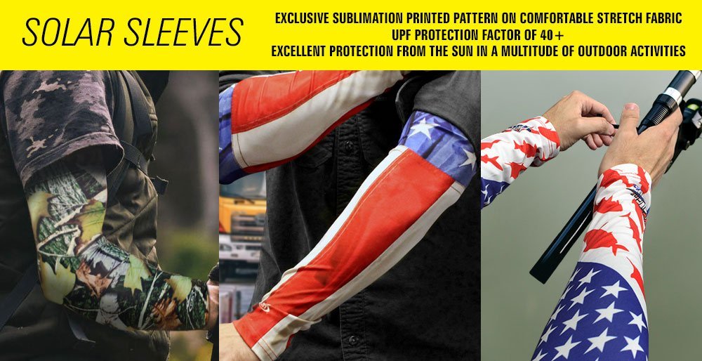 Solar Sleeves - USA Flag - Sun Protection While Riding Motorcycle - SOLSL4-DS - Image 2