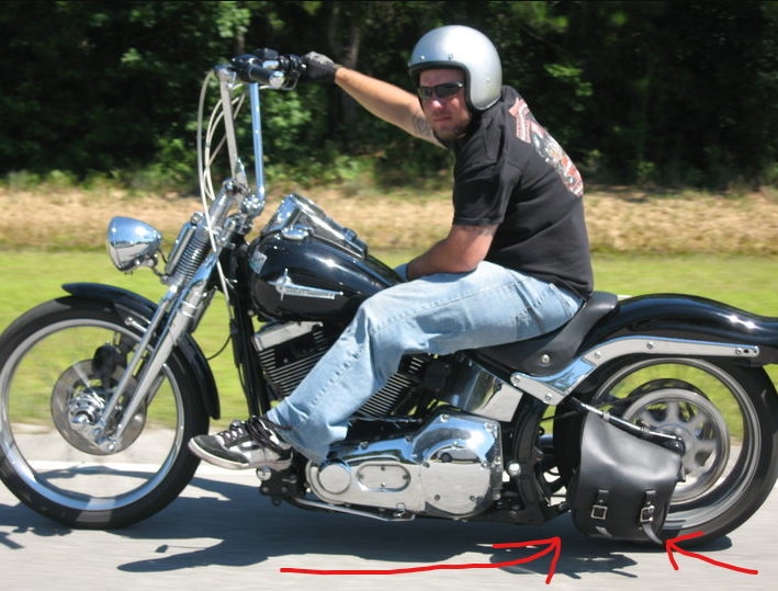 Swing Arm Bag - PVC - Right - Studs - Motorcycle Storage - SD4093-STUD-SOLO-DL - Image 3