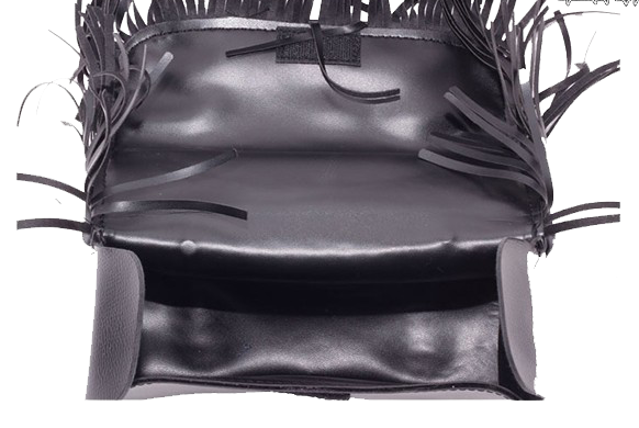 Motorcycle Tool Bag - PVC - Fringe - Fork Bag - 10 Inches - TB3000-12-DL - Image 4