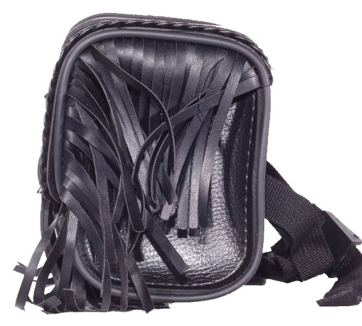 Motorcycle Tool Bag - PVC - Fringe - Fork Bag - 10 Inches - TB3000-12-DL - Image 2