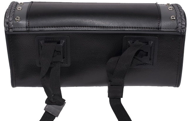 Motorcycle Tool Bag - PVC - Black with Gray - Fork Bag 10 or 12 Inch - TB3030-DL - Image 3