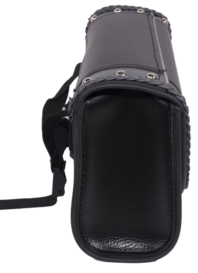 Motorcycle Tool Bag - PVC - Black with Gray - Fork Bag 10 or 12 Inch - TB3030-DL - Image 2