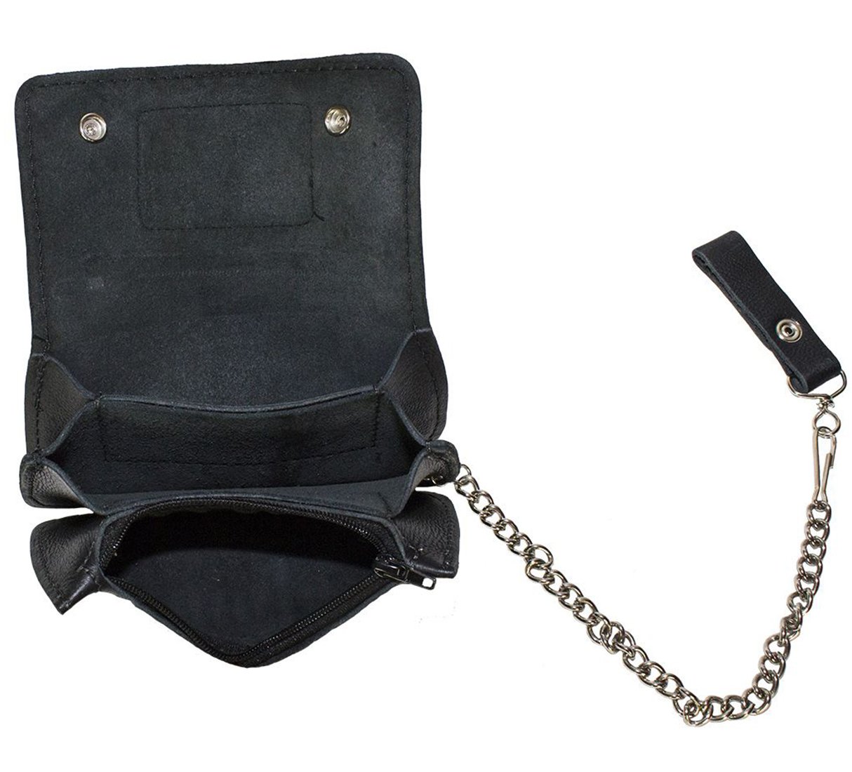 Leather Chain Wallet -Live To Ride - Heavy Duty Bifold - WALLET2-11HD-DL - Image 4