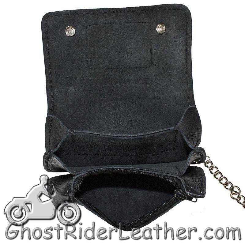 Leather Chain Wallet -Live To Ride - Heavy Duty Bifold - WALLET2-11HD-DL - Image 2