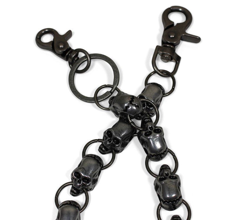 Wallet Chain - Gun Metal - Key Chain Leash - Chain Link - WTC9-GM-DL - Image 3
