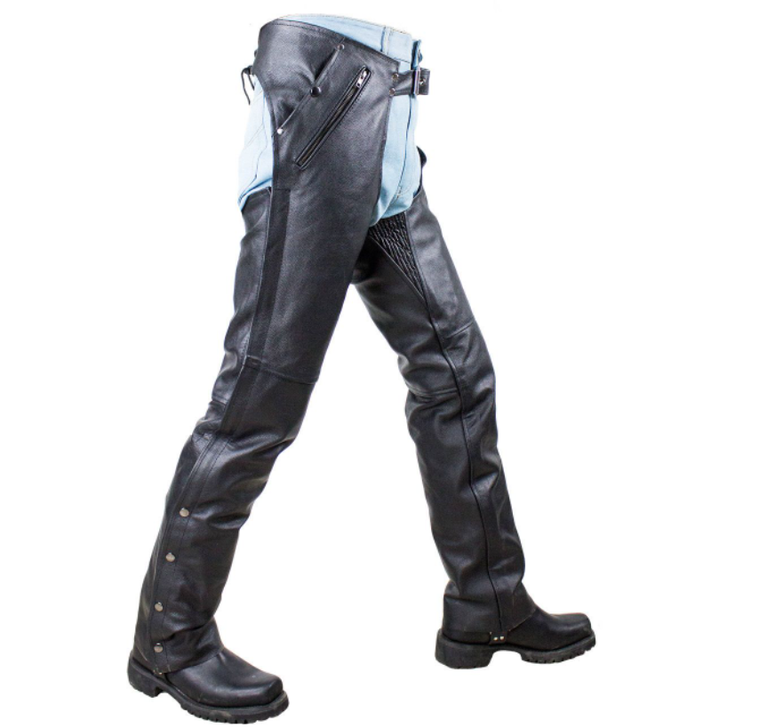 Leather Chaps - Men's or Women's - Premium Cowhide Leather - C2334-11-DL - Image 7