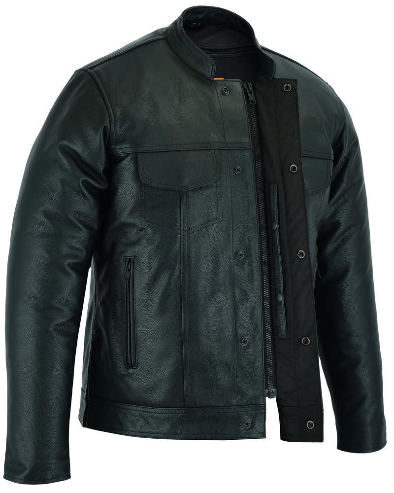 Leather Shirt - Men's - Full Cut - Up To Size 5XL - Concealed Carry Pockets - RC788-RC - Image 4
