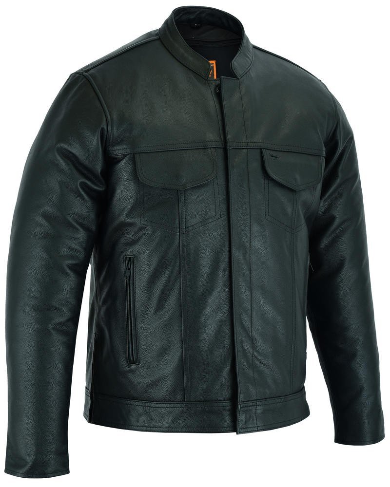 Leather Shirt - Men's - Full Cut - Up To Size 5XL - Concealed Carry Pockets - RC788-RC - Image 3