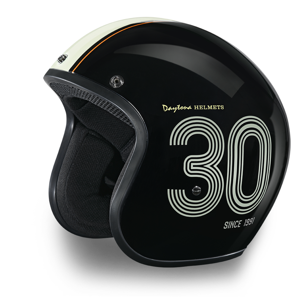 DOT Motorcycle Helmet - 30th Anniversary - Open Face - Daytona - DC6-DAY-DH - Image 3