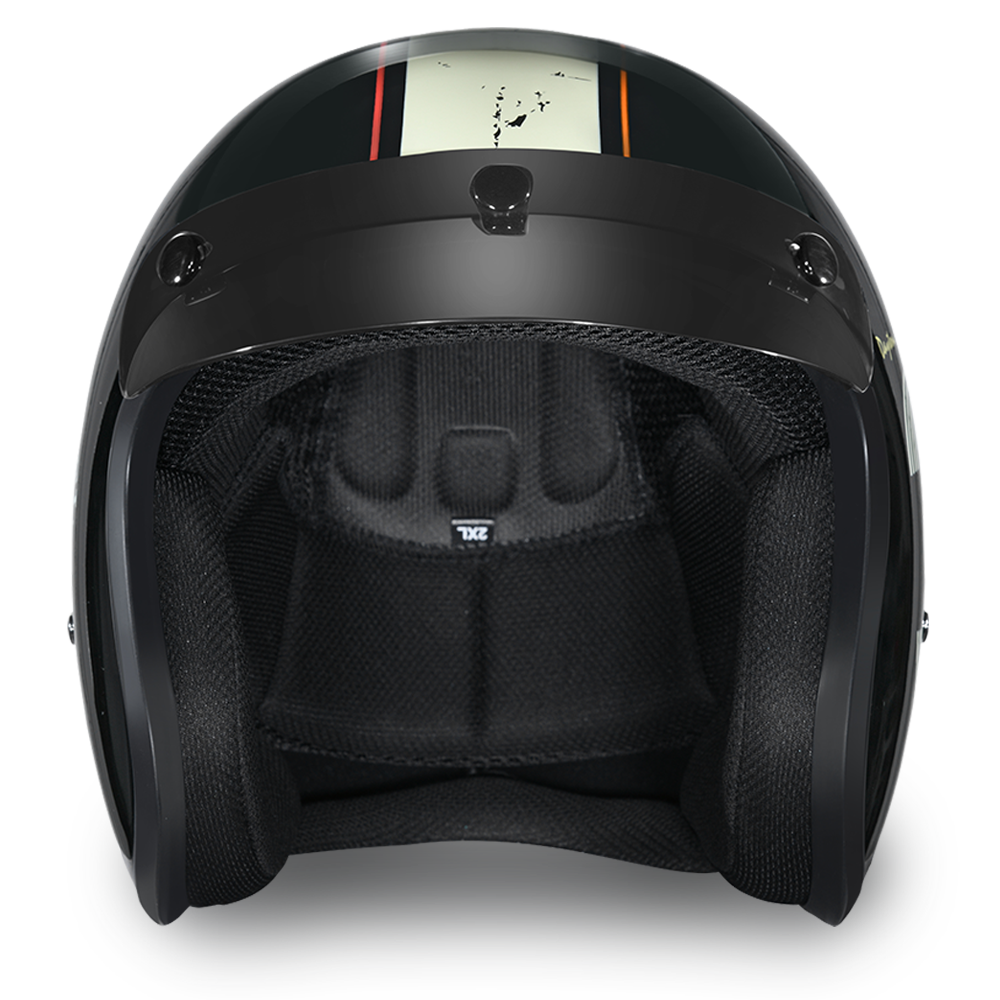 DOT Motorcycle Helmet - 30th Anniversary - Open Face - Daytona - DC6-DAY-DH - Image 5