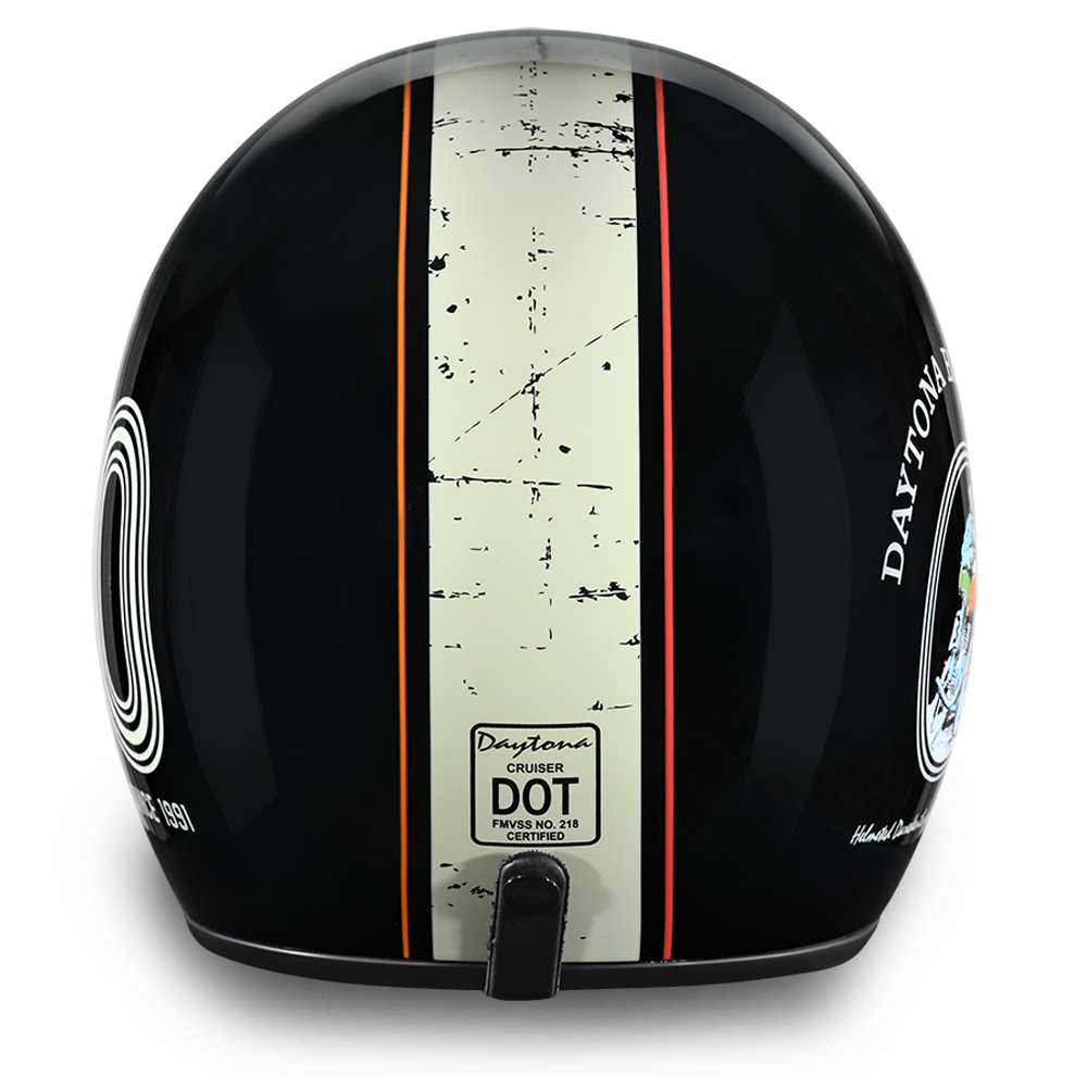DOT Motorcycle Helmet - 30th Anniversary - Open Face - Daytona - DC6-DAY-DH - Image 4