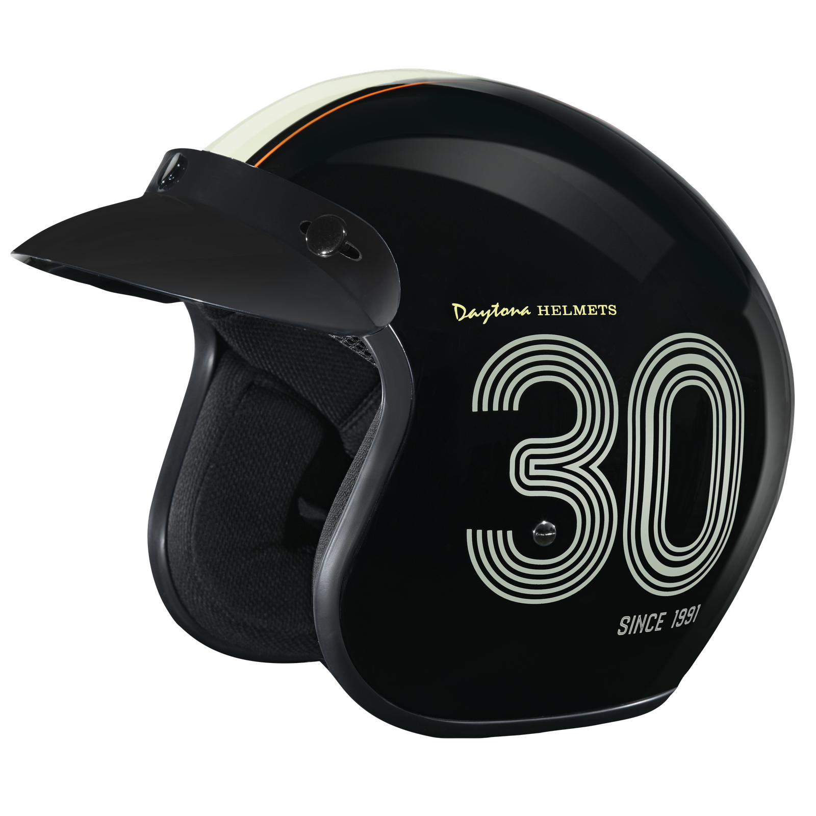 DOT Motorcycle Helmet - 30th Anniversary - Open Face - Daytona - DC6-DAY-DH - Image 7