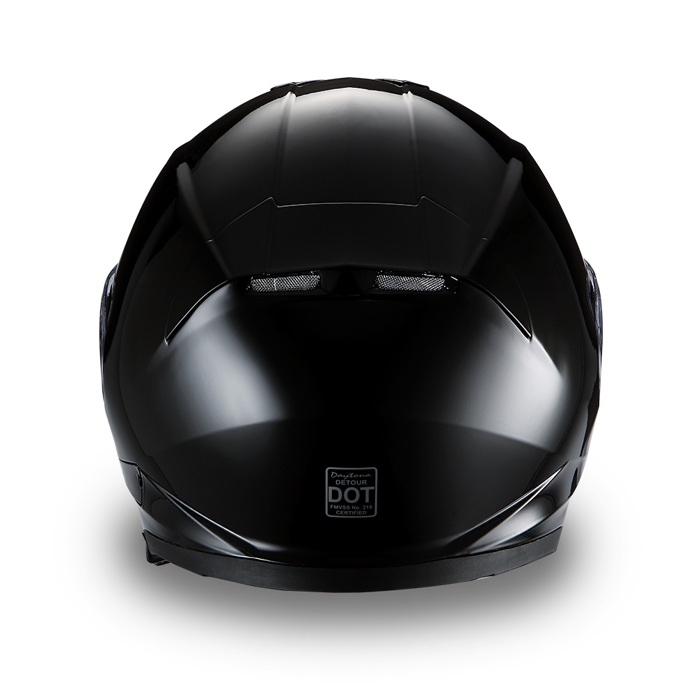 DOT Motorcycle Helmet - Detour - Hi Gloss Black - Full Face - DE1-A-DH - Image 4