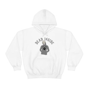Dead Inside - Hoodie Wearing A Hoodie x4 - Unisex Heavy Blend Hooded Sweatshirt - Dark Colors