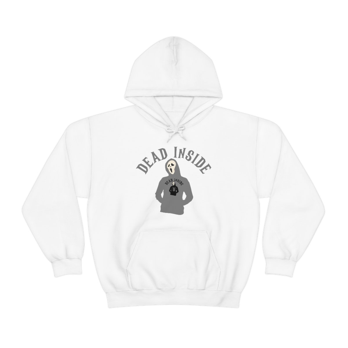 Dead Inside - Hoodie Wearing A Hoodie x4 - Unisex Heavy Blend Hooded Sweatshirt - Dark Colors