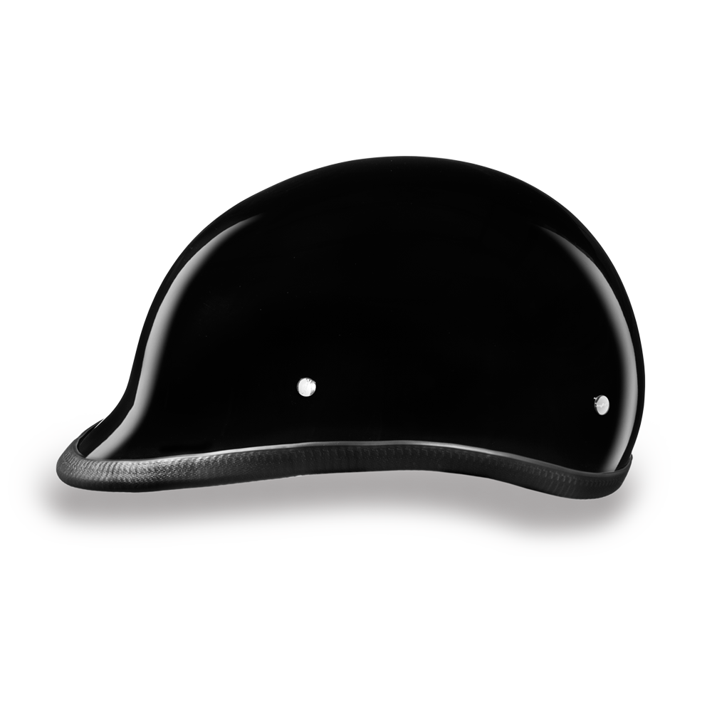DOT Motorcycle Helmet - Gloss Black - Jockey Hawk Polo - H1-A-DH - Image 4