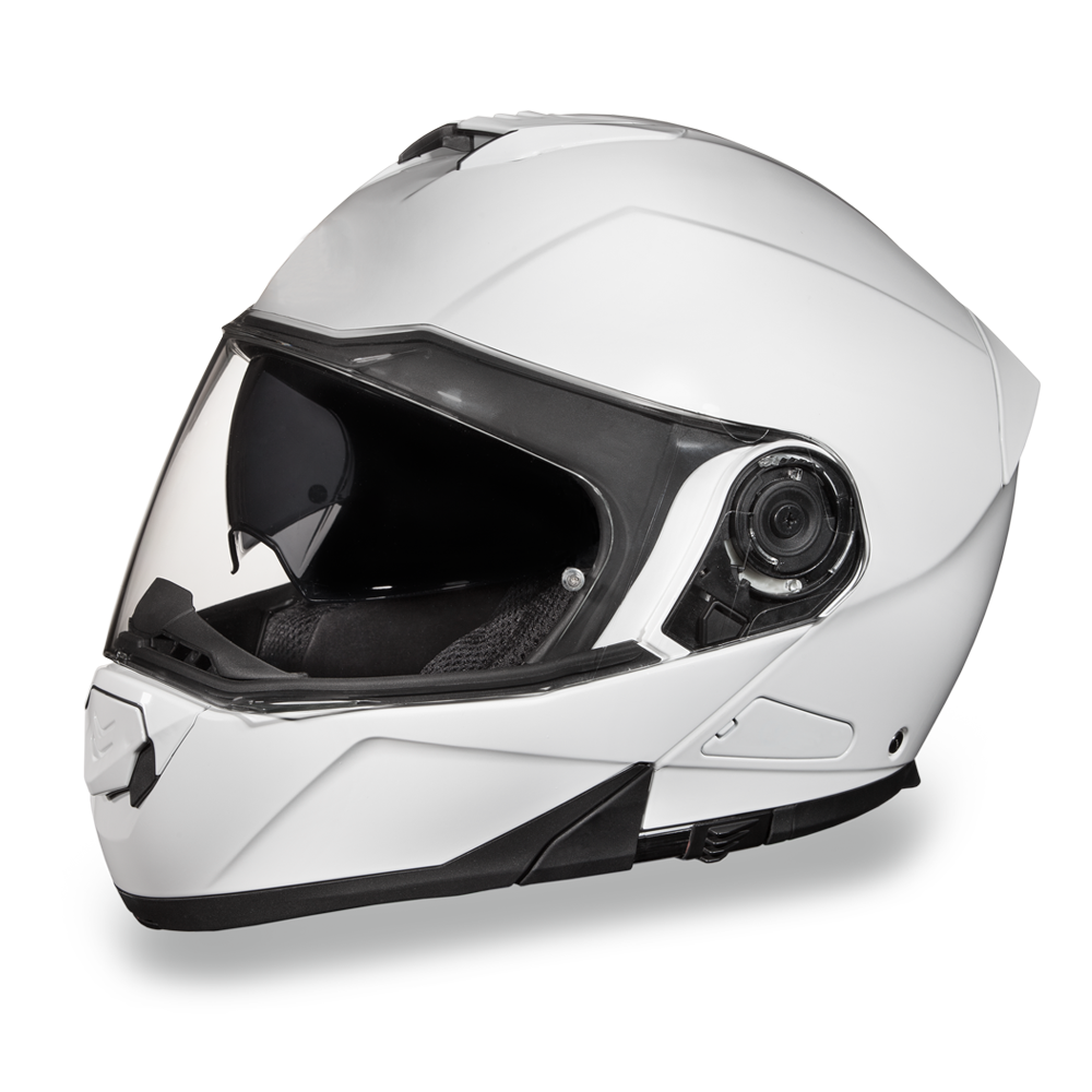 DOT Motorcycle Helmet - High Gloss White - Modular - Full Face - MG1-C-DH - Image 7