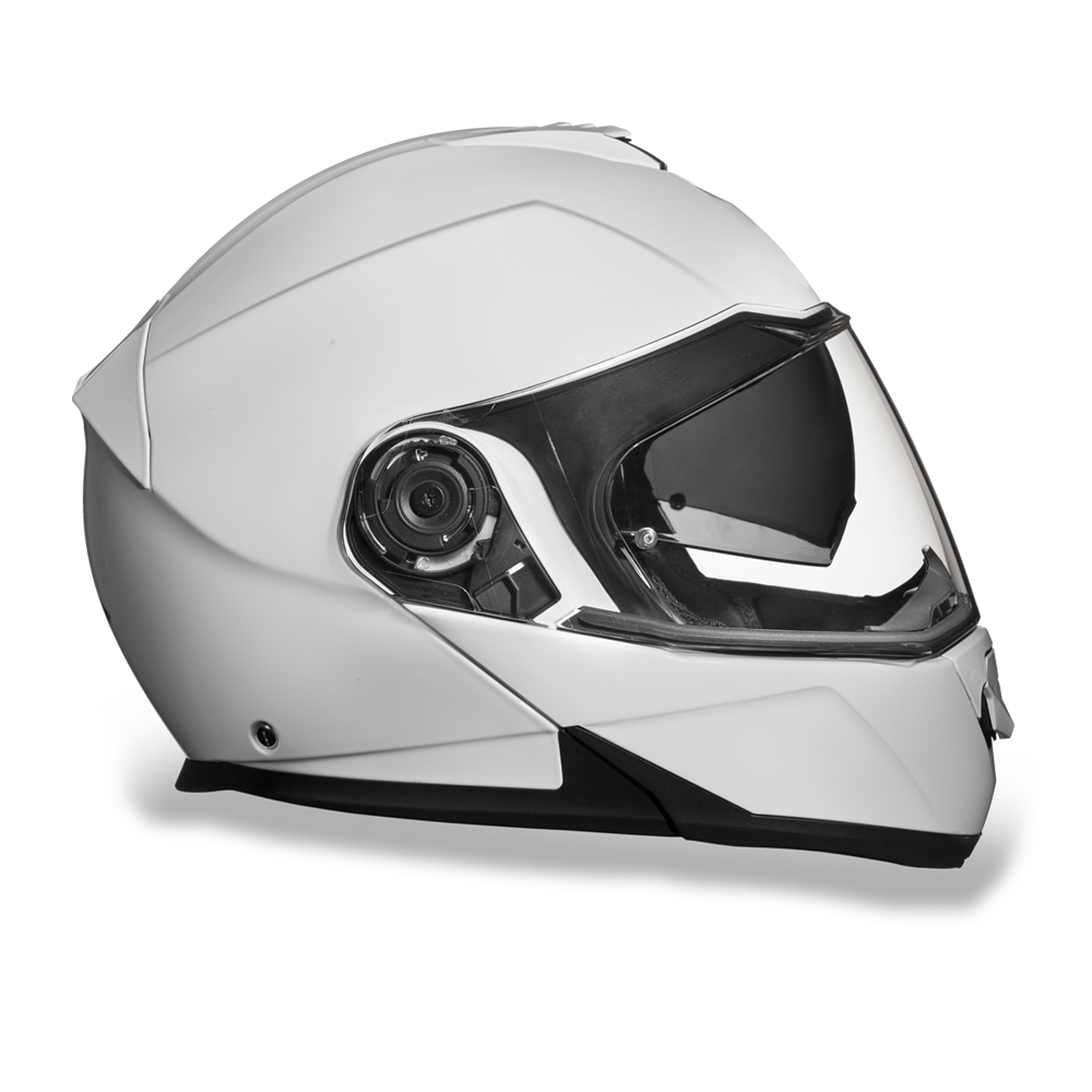 DOT Motorcycle Helmet - High Gloss White - Modular - Full Face - MG1-C-DH - Image 8
