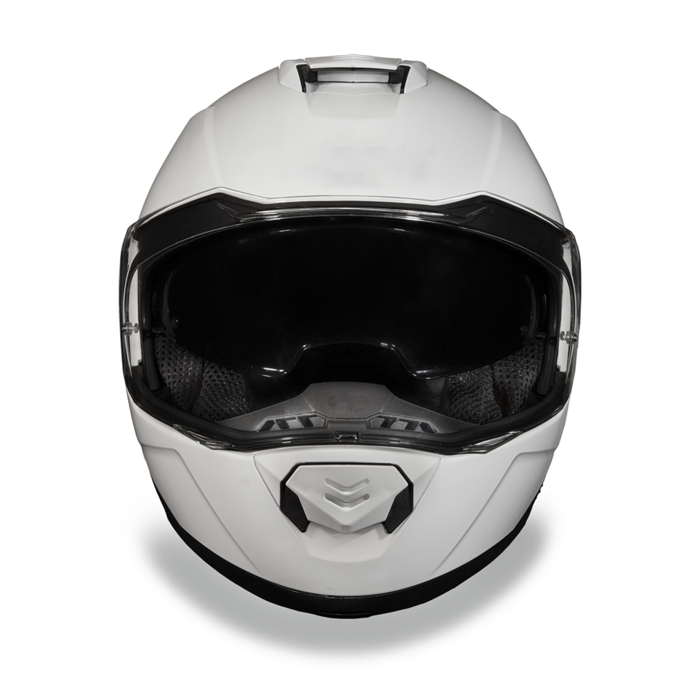 DOT Motorcycle Helmet - High Gloss White - Modular - Full Face - MG1-C-DH - Image 3