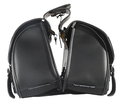 Saddlebags - PVC - Slanted - Motorcycle Luggage - SD4089-NS-PV-DL - Image 2