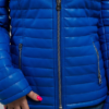 Vegan Leather Puffer Jacket - Women's - Blue - Skylar - WBL-1010VGL-FM