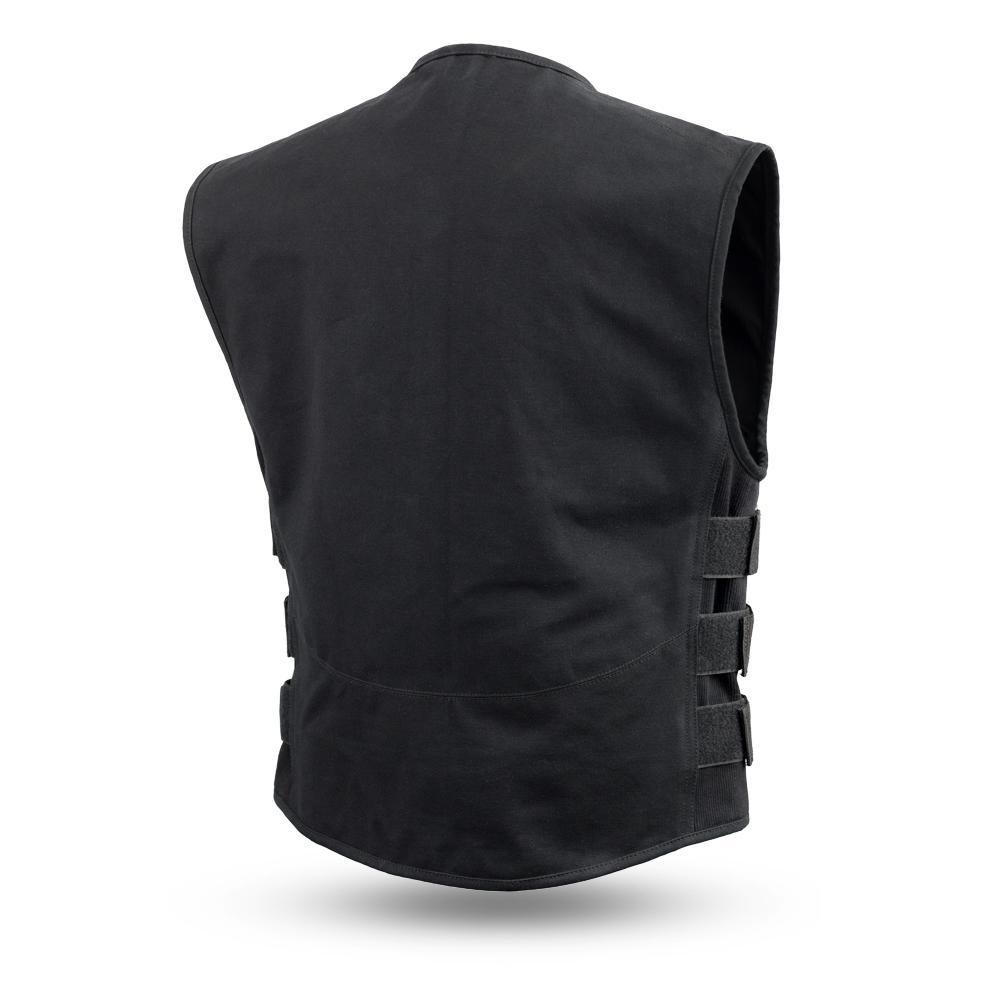 Knox - Men's Motorcycle SWAT Style Canvas Vest - SKU FIM660CNVS-FM