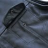 Leather Motorcycle Vest - Men's - Gun Pockets - Up To 12XL - No Collar - Big and Tall - AM9193-DS