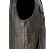 Leather Motorcycle Vest - Men's - Distressed Brown - Club - MV320-ZIP-12-DL