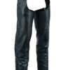 Leather Chaps - Men's - Motorcycle - Unisex - 2 Jean Style Pockets - Up To 5XL - DS-402-DS