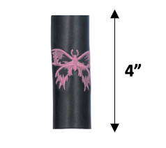 Pony Tail Holder - Hair Accessories - Choice of Colors - Butterflies - 4 Inches - 9181-UN