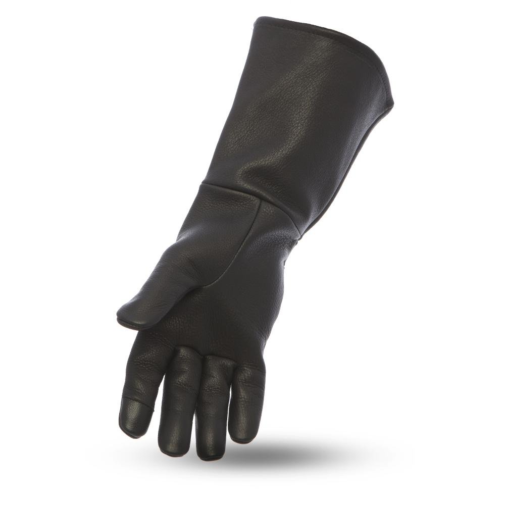 Men's Leather Gauntlet Gloves With Touch Tech Fingers - Choice Of Colors - SKU FI216-FM