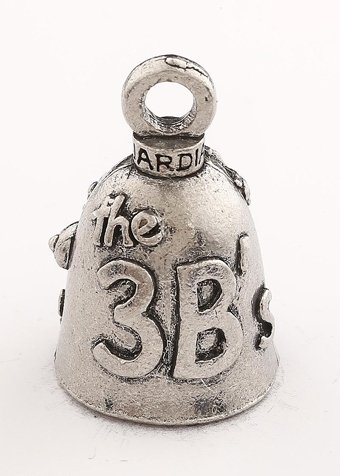 3B's - Bikes Boobs and Beer - Pewter - Motorcycle Guardian Bell® - Made In USA - SKU GB-3B-DS