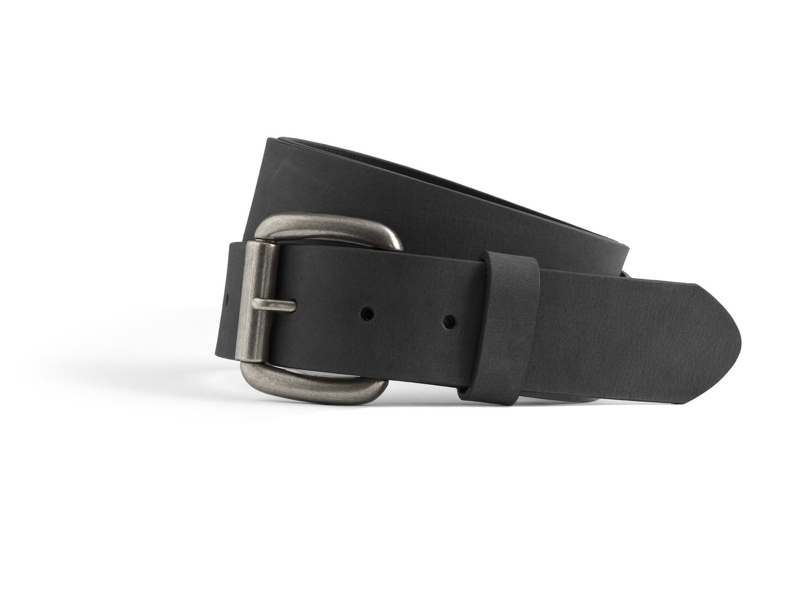 Men's Black Leather Belt | FIMB16004