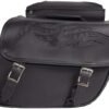 Saddlebags - PVC - Flame - Gun Holster - Motorcycle - SD-FLAME-PV-DL
