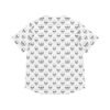 Skull Print - White on Black - Women's Baseball Jersey (AOP)