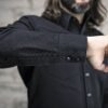 Canvas Motorcycle Shirt - Men's - Forsyth - Black - FIM416CNVS-FM