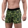 Doodle Pickles - Green on Black - Men's Boxer Briefs (AOP)