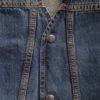 Denim Motorcycle Vest - Men's - Up To 8XL - Blue - Gambler - FIM618DM-FM